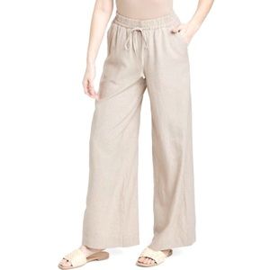 Old Navy White Linen Pants